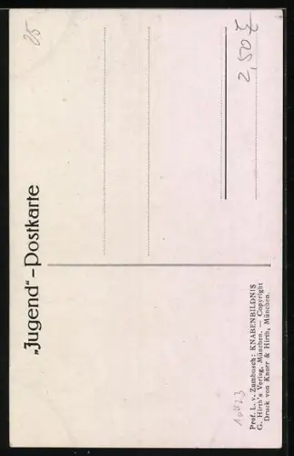 Künstler-AK Ludwig von Zumbusch: Bildnis eines Knaben