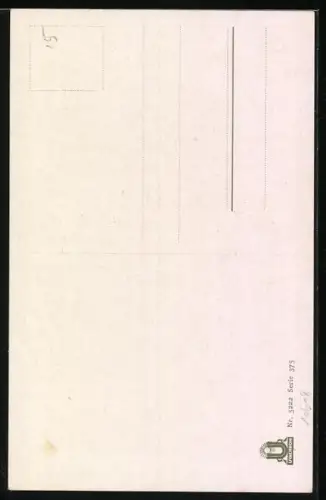 Künstler-AK Oskar Herrfurth: Keinen Tropfen im Becher mehr, Herr am Gartentisch hält die Hand der Wirtin