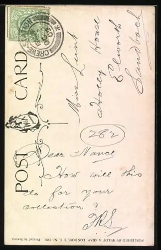 AK Wstcliff-on-Sea, A little fresh `air from..., grasbewachsener Männerkopf, Scherz