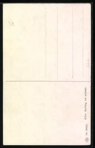 Künstler-AK Hermann Kaulbach: Frau mit Kind und Schultafel