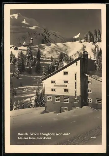 AK Damüls, Berghotel Madlener und Kleines Damülser Horn