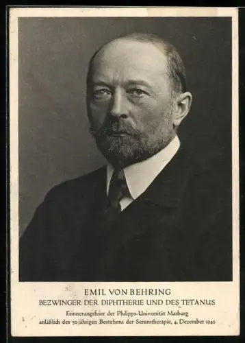 AK Emil von Behring, Portrait des Mediziners