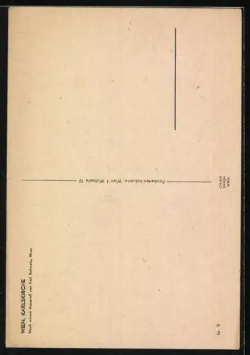 Künstler-AK Karl Schwetz: Wien, Partie bei der Karlskirche