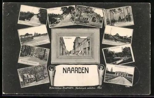 AK Naarden, Straatweg, Gooische Boer, Amsterdamsche Poort