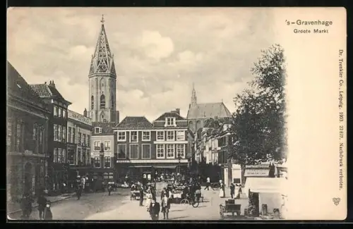 AK `s-Gravenhage, Groote Markt