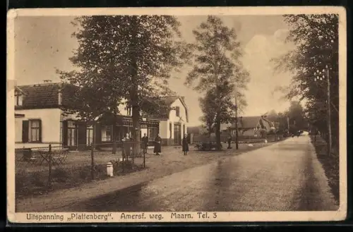 AK Maarn, Uitspanning Plattenberg, Amersf. weg