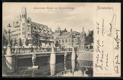 AK Amsterdam, American Hotel en Schouwburg