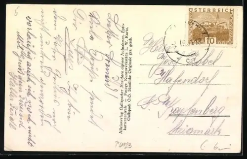 AK Gallspach /O.-Oe., Elweka, Flugaufnahme