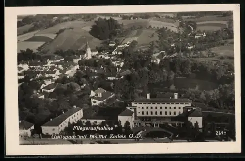 AK Gallspach /O.-D., Fliegeraufnahme mit Institut Zeileis