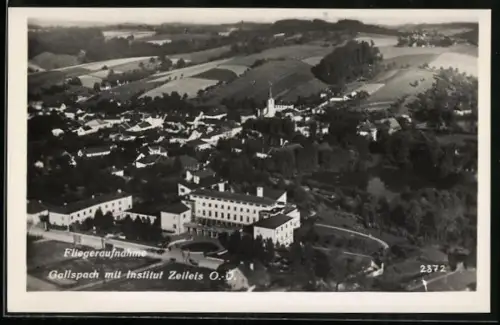 AK Gallspach /O. Ö., Fliegeraufnahme mit Institut Zeileis