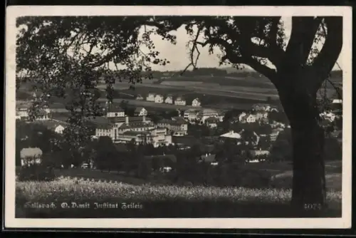 AK Gallspach /O. D., Panorama mit Institut und Ortsansicht