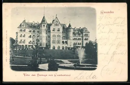 AK Gmunden, Villa des Herzogs von Cumberland