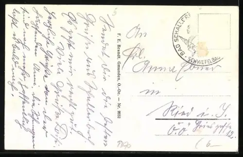 AK Bad Schallerbach /O. Oe., Ortsansicht mit Magdalenenberg