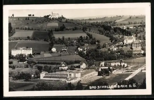 AK Bad Schallerbach /O. Ö., Panorama mit Kirche