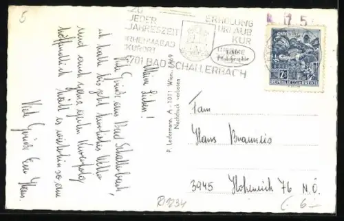 AK Schallerbach /Ob. Oe., Rheuma-Heilbad, Kurheim der Versicherungsanstalt der Österr. Eisenbahnen