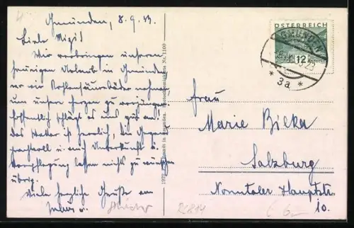 AK Gmunden /Salzkammergut, Blick vom Mühlwang