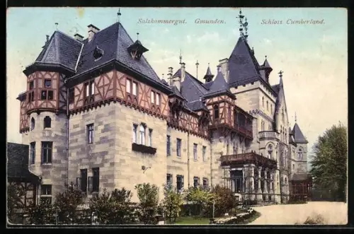 AK Gmunden /Salzkammergut, Schloss Cumberland