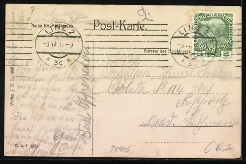 AK Wilhering a. Donau, Stift aus der Vogelschau