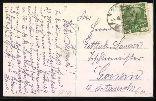 AK Enns /Ob.-Oe., Stadtpanorama mit Fluss, Kirche und Schloss