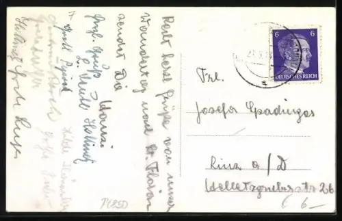 AK St. Florian /O. D., Panorama mit Stift