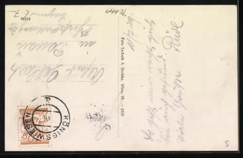 AK Königswiesen /O.Ö., Panorama mit Kirche und Gehöften