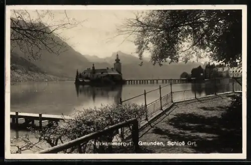 AK Gmunden /Salzkammergut, Schloss Ort