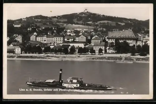 AK Linz a. d. Donau, Urfahr mit Pöstlingberg