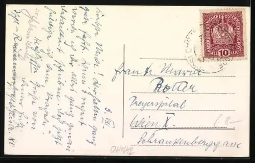 AK Bad Ischl /Salzkammergut, Esplanade mit Brücke und Kirche