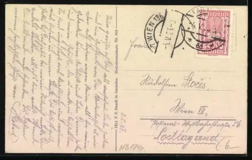 AK Bad Ischl /Salzkammergut, Panorama mit Ort, Fluss und Gebirgspanorama