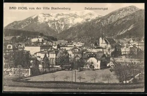 AK Bad Ischl /Salzkammergut, Blick von der Villa Starhemberg