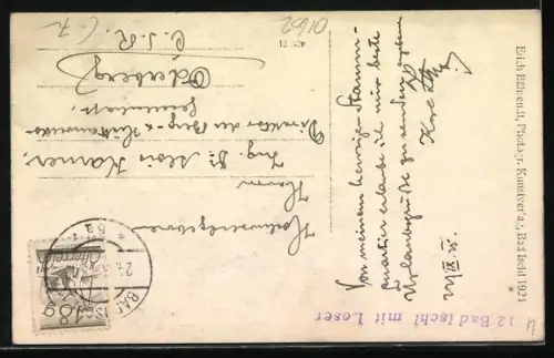 AK Bad Ischl, Panorama mit Loser