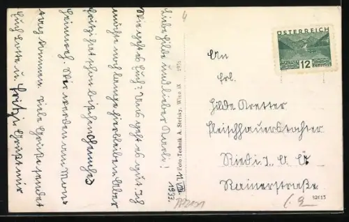 AK Gmunden, Blick auf die Traunfallbrücke