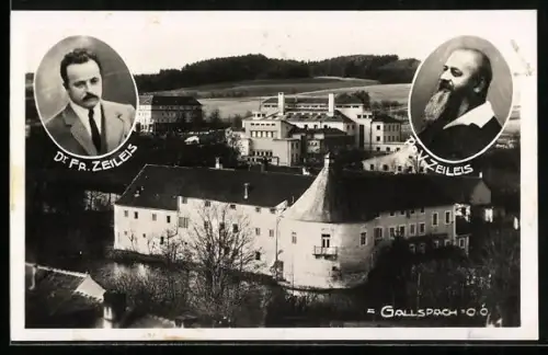 AK Gallspach /O.Ö., Ortsansicht mit Institut Zeileis