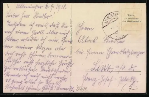 AK Altmünster-Ebenweier /Salzkammergut, Seeufer mit Bergpanorama