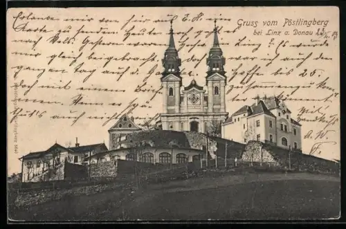 AK Linz a. Donau, Pöstlingberg mit Kirche