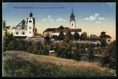 AK Pöstlingberg bei Linz, Pöstlingberg mit Kirche