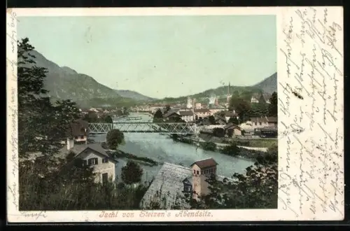 AK Ischl, Panorama von Steizen`s Abendsitz