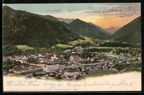 AK Bad Ischl, Panorama mit Traunthal