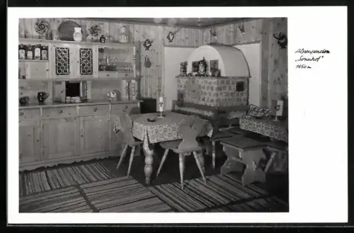 AK Saalbach b. Zell am See, Hotel und Alpenpension Sonnhof