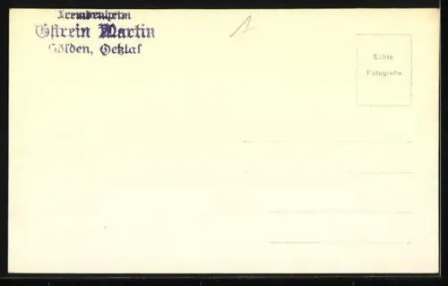 AK Sölden, Ortsansicht mit Fremdenheim Martin