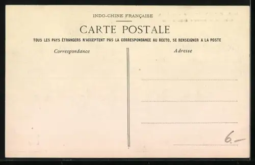 AK Phnom-Penh, Canal de Verneville dans la Cité, Strassenpartie am Kanal
