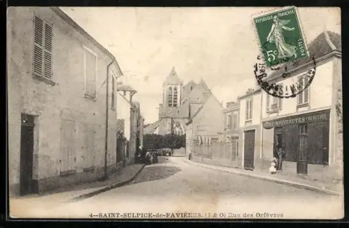 AK Saint-Sulpice-de-Favieres, Rue des Orfevres