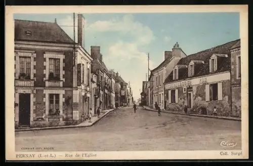 AK Pernay, Hotel de l`Ecu, Rue de l`Eglise
