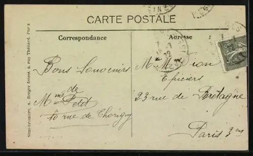 AK Mandres, La Rue de Brunoy