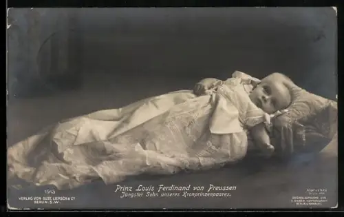 AK Prinz Louis Ferdinand von Preussen als Baby