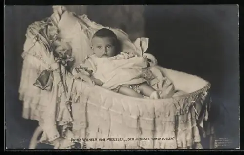 AK Prinz Wilhelm in der Wiege