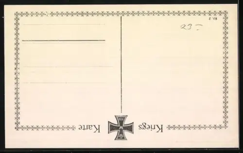 AK Ansprache des Kaisers an sein Volk 1914, Der Kaiser spricht, Eine schwere Stunde ist heute über Deutschland herein...