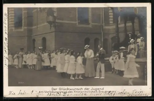 AK Die Jugend beglückwünscht Kronprinzessin Cecilie zur Verlobung