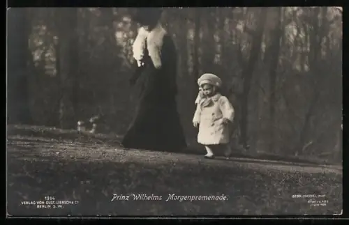 AK Prinz Wilhelm's Morgenpromenade