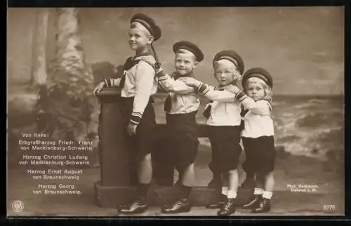 AK Die Kinder der Herzöge von Mecklenburg-Schwerin und Braunschweig